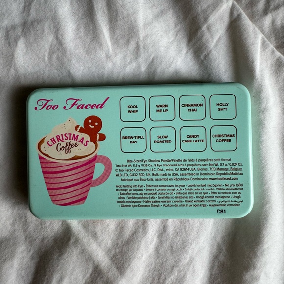 Lightly Used Too Faced Christmas Coffee Eyeshadow Palette - Picture 3 of 3